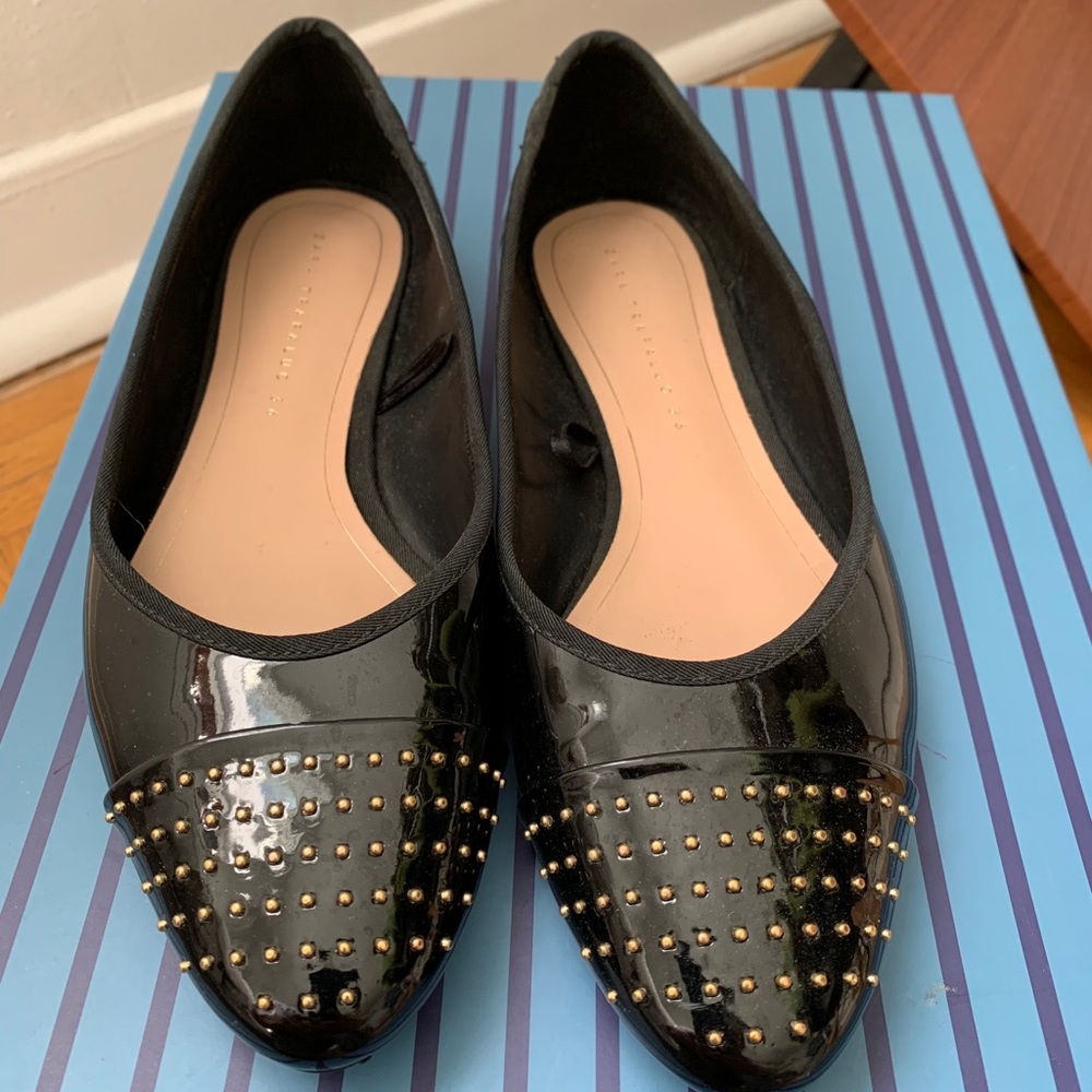 Patent Studded Flats